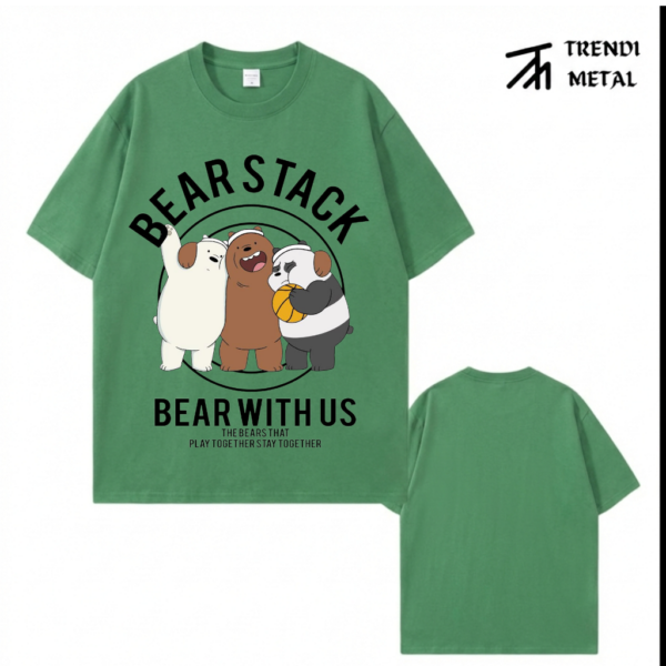 Bearstack Cartoon Graphic Tee