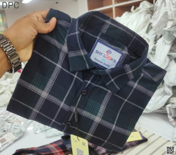 Premium Cotton Double Part Check Shirt (Copy)