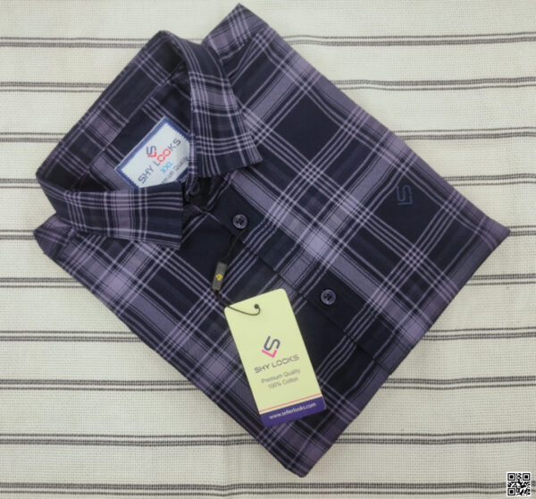 Premium Cotton Double Part Check Shirt